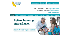 Desktop Screenshot of cahearingaidcenter.com